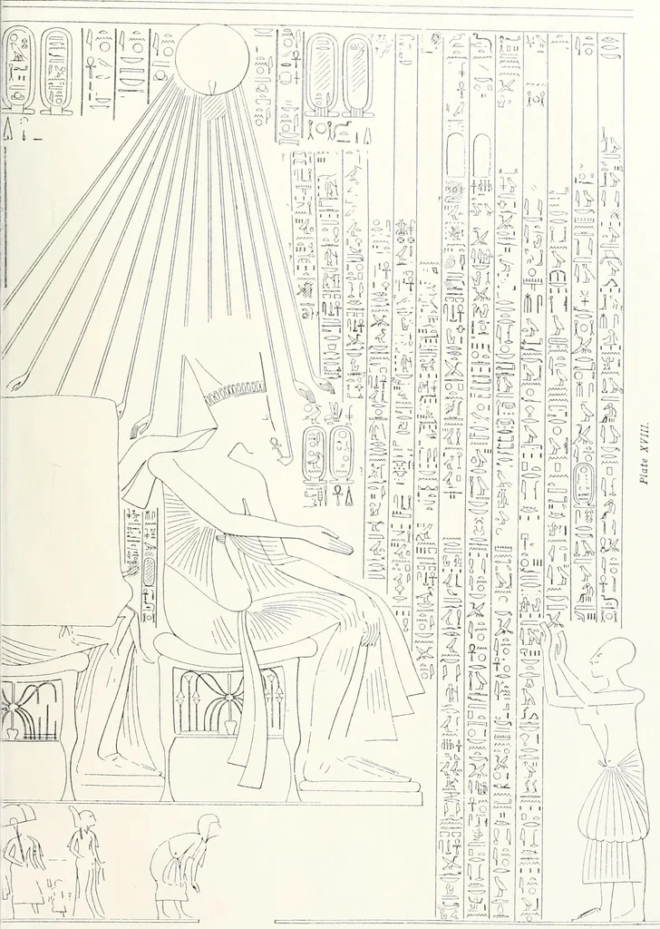 An illustration from The rock tombs of El Amarna, 1903, leaf 92