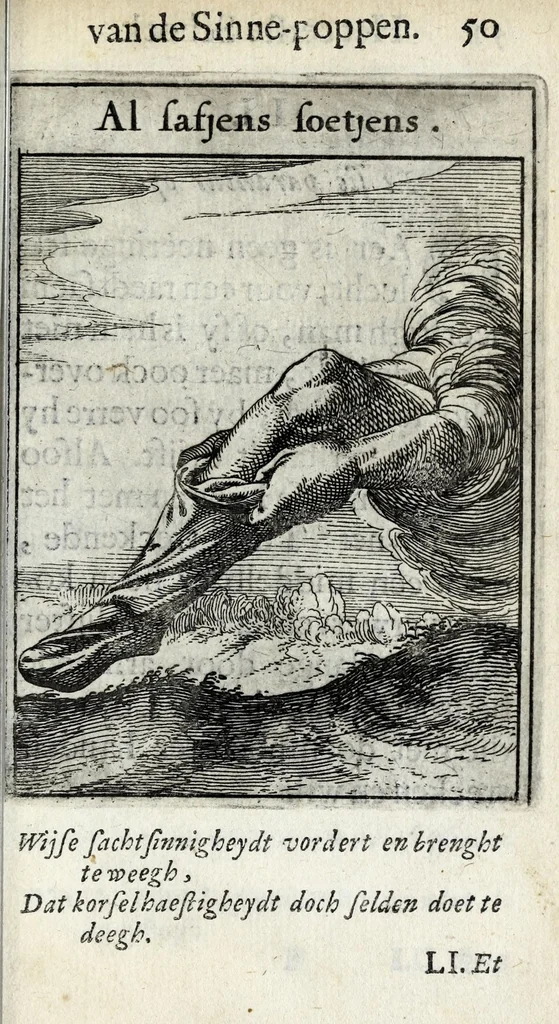 An illustration from Roemer Visschers Zinne-poppen : alle verciert met rÿmen en sommighe met proze, 1669, leaf 127