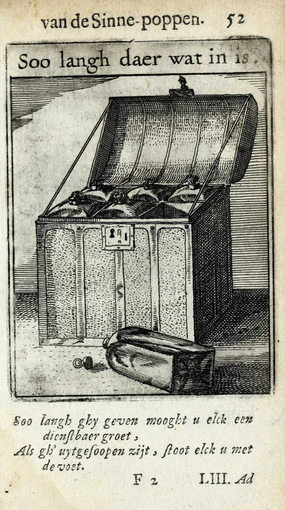 An illustration from Roemer Visschers Zinne-poppen : alle verciert met rÿmen en sommighe met proze, 1669, leaf 131