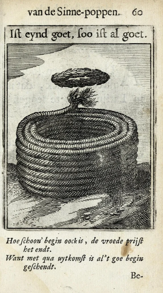 An illustration from Roemer Visschers Zinne-poppen : alle verciert met rÿmen en sommighe met proze, 1669, leaf 147
