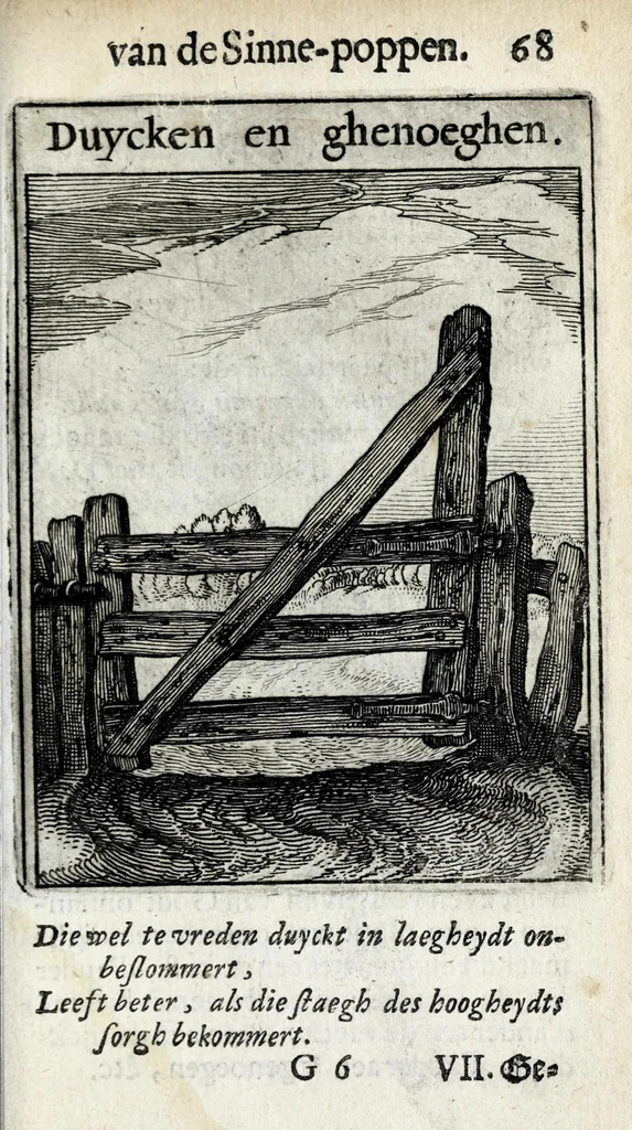 An illustration from Roemer Visschers Zinne-poppen : alle verciert met rÿmen en sommighe met proze, 1669, leaf 163