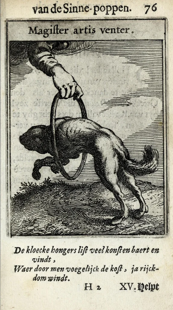An illustration from Roemer Visschers Zinne-poppen : alle verciert met rÿmen en sommighe met proze, 1669, leaf 179