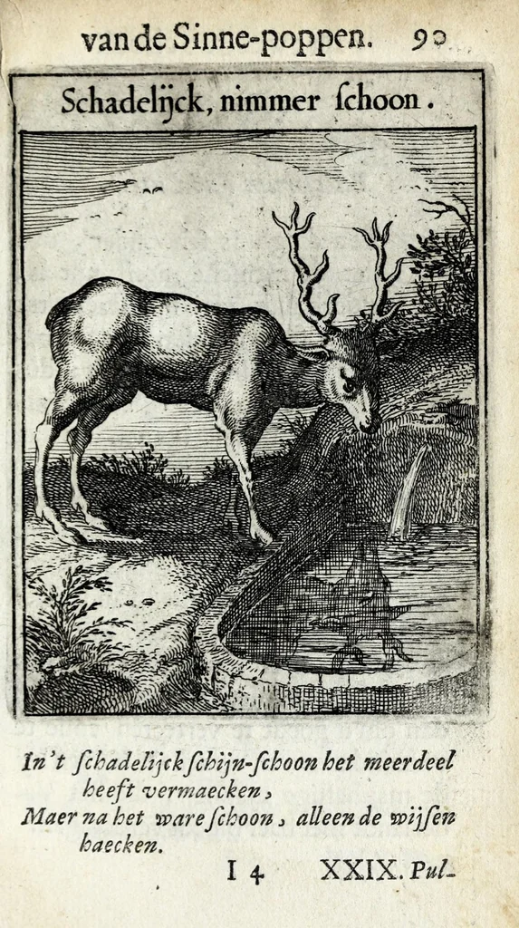 An illustration from Roemer Visschers Zinne-poppen : alle verciert met rÿmen en sommighe met proze, 1669, leaf 207