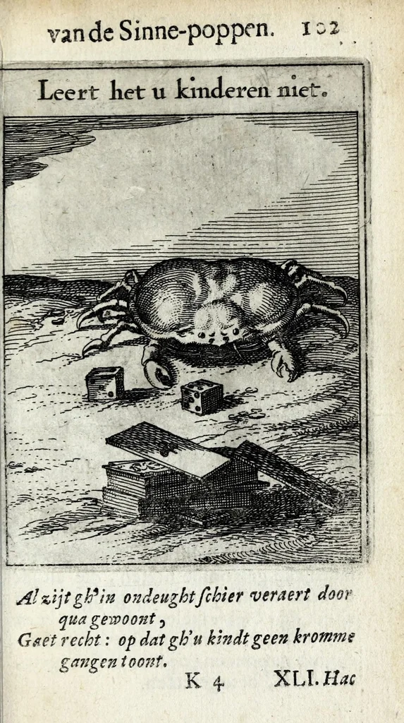 An illustration from Roemer Visschers Zinne-poppen : alle verciert met rÿmen en sommighe met proze, 1669, leaf 233