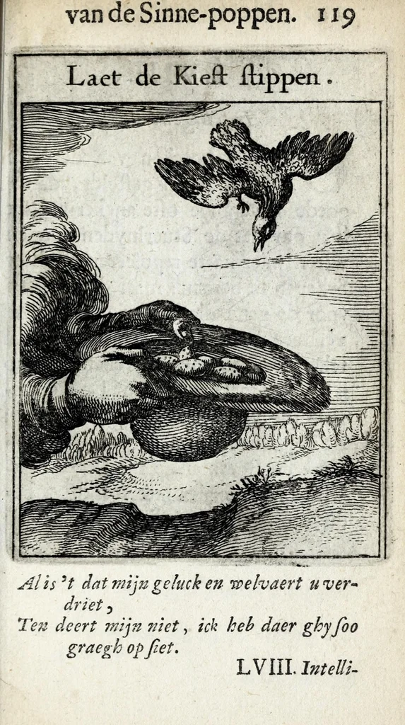 An illustration from Roemer Visschers Zinne-poppen : alle verciert met rÿmen en sommighe met proze, 1669, leaf 269