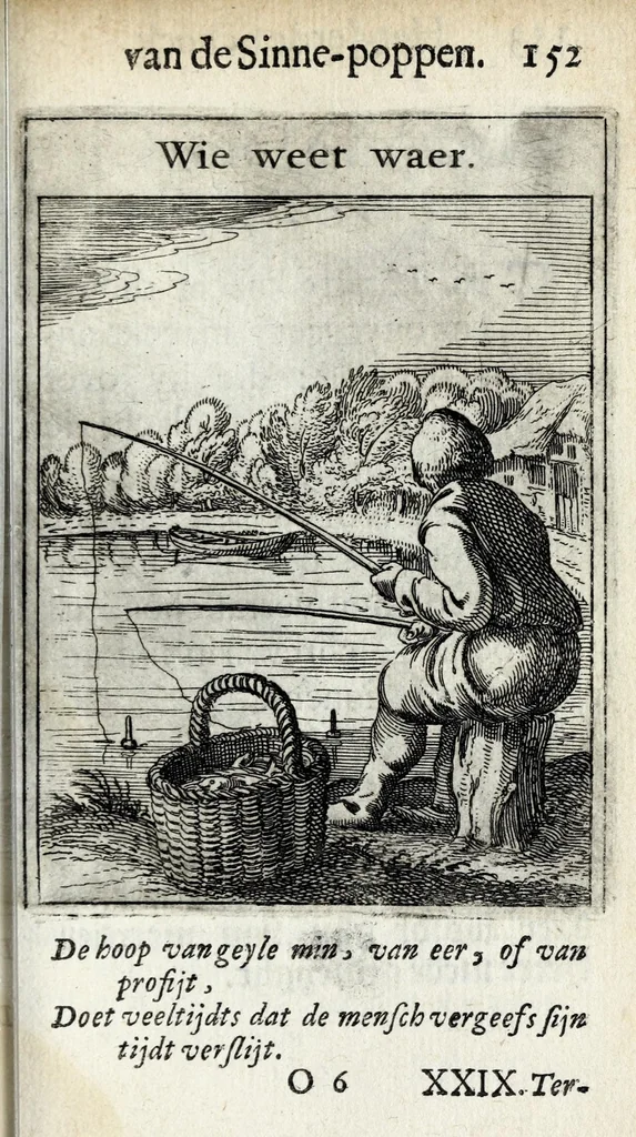 An illustration from Roemer Visschers Zinne-poppen : alle verciert met rÿmen en sommighe met proze, 1669, leaf 335