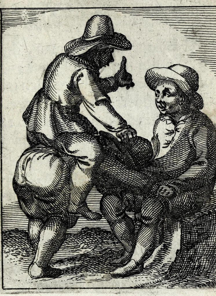 An illustration from Roemer Visschers Zinne-poppen : alle verciert met rÿmen en sommighe met proze, 1669, leaf 355