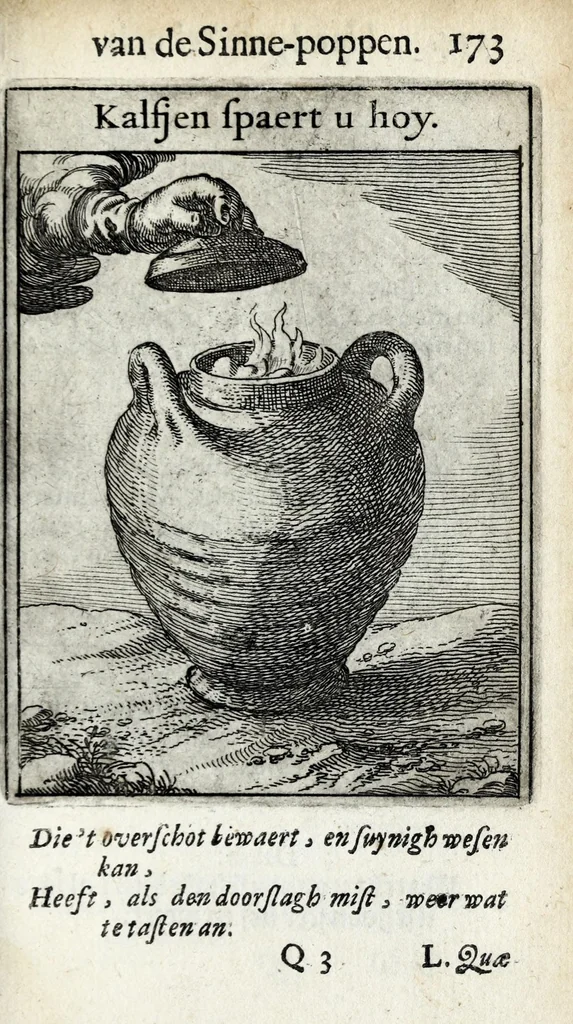 An illustration from Roemer Visschers Zinne-poppen : alle verciert met rÿmen en sommighe met proze, 1669, leaf 377
