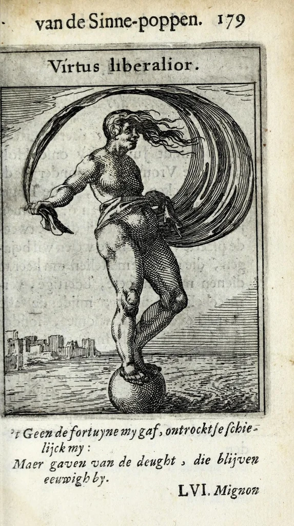 An illustration from Roemer Visschers Zinne-poppen : alle verciert met rÿmen en sommighe met proze, 1669, leaf 389
