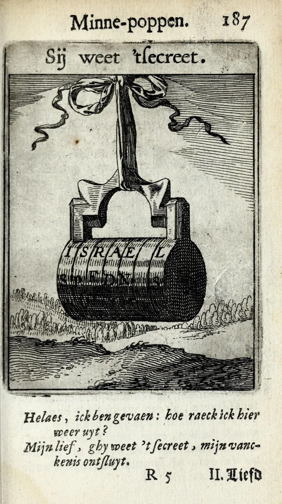 An illustration from Roemer Visschers Zinne-poppen : alle verciert met rÿmen en sommighe met proze, 1669, leaf 405