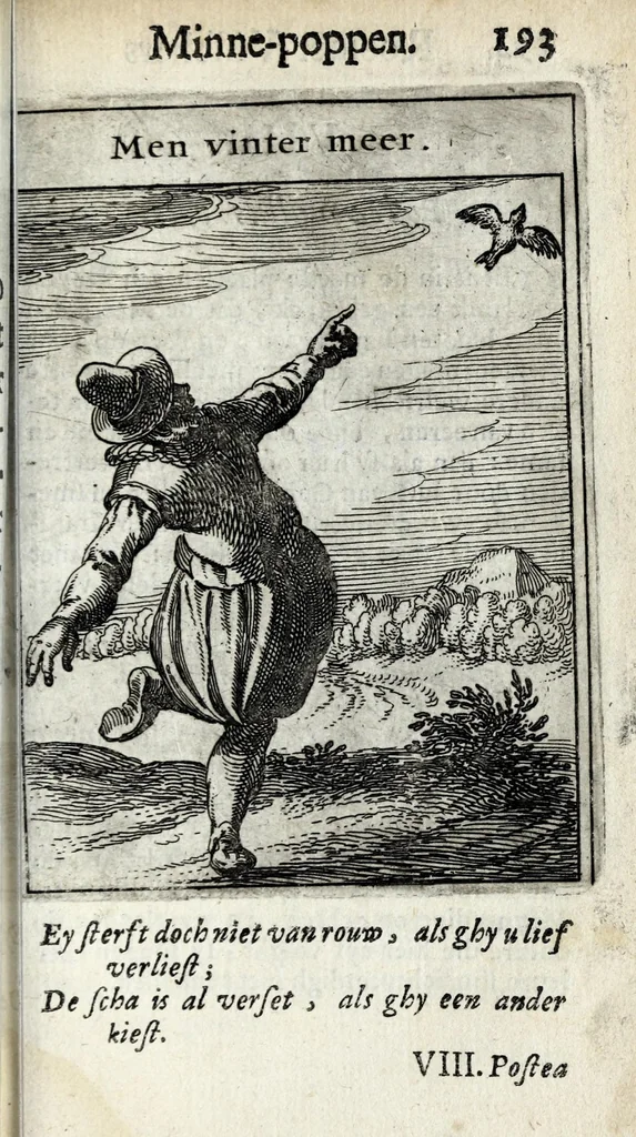 An illustration from Roemer Visschers Zinne-poppen : alle verciert met rÿmen en sommighe met proze, 1669, leaf 417