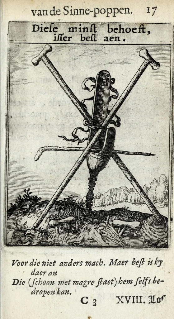 An illustration from Roemer Visschers Zinne-poppen : alle verciert met rÿmen en sommighe met proze, 1669, leaf 61