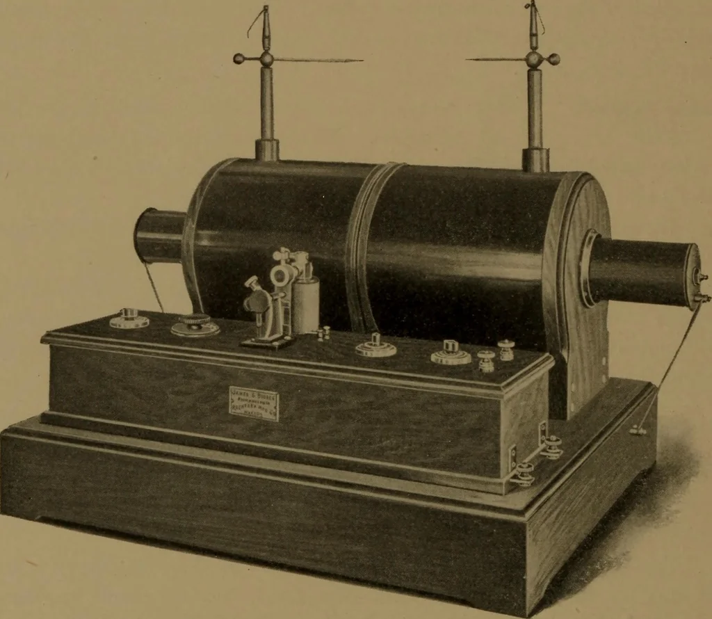 An illustration from "Roentgen" induction coils and other X-ray apparatus, 1903, leaf 11