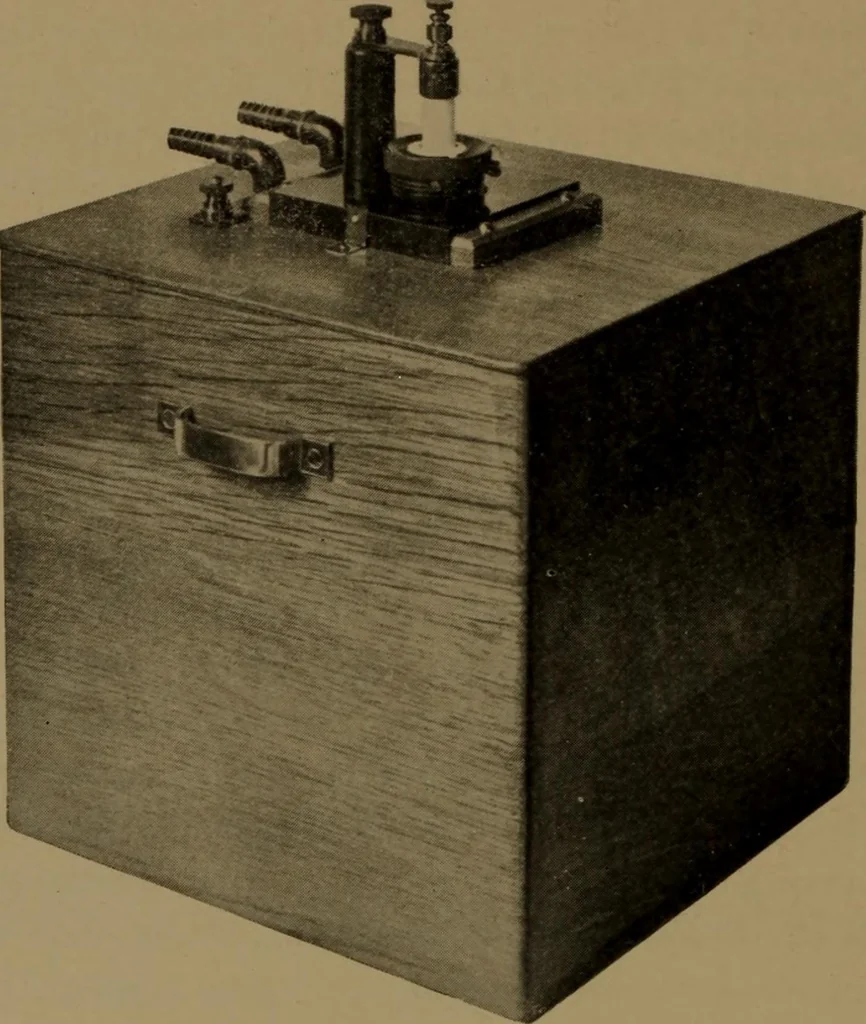 An illustration from "Roentgen" induction coils and other X-ray apparatus, 1903, leaf 19