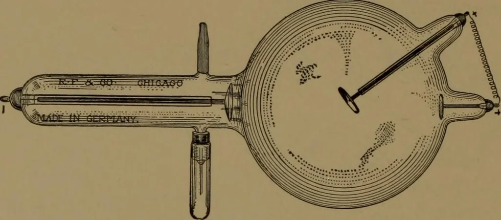 An illustration from "Roentgen" induction coils and other X-ray apparatus, 1903, leaf 31