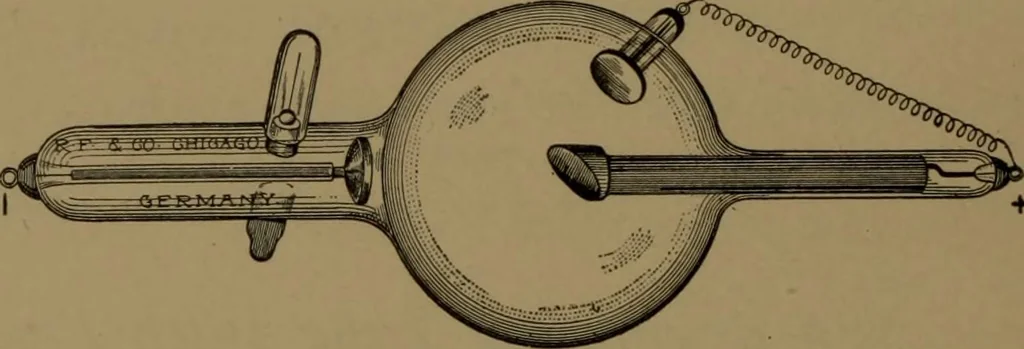An illustration from "Roentgen" induction coils and other X-ray apparatus, 1903, leaf 31
