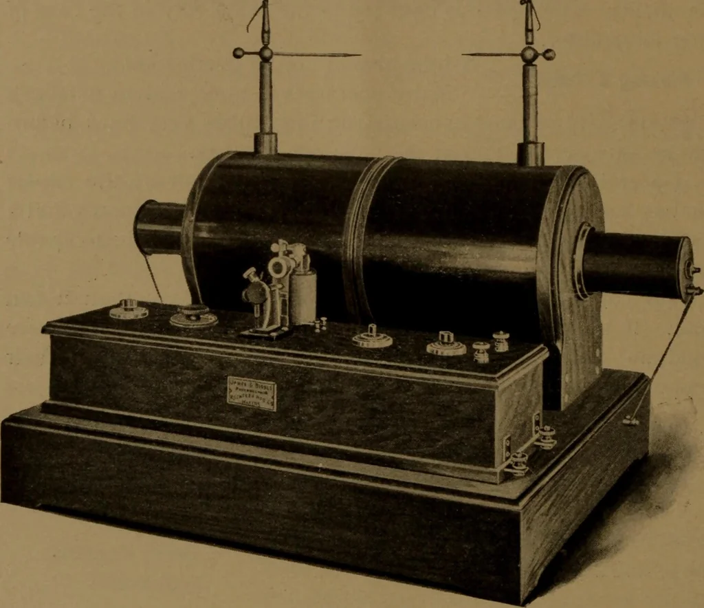 An illustration from "Roentgen" induction coils and other X-ray apparatus, 1904, leaf 15