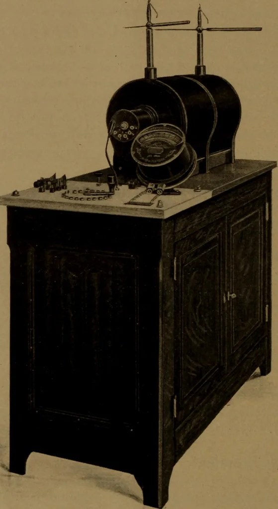 An illustration from "Roentgen" induction coils and other X-ray apparatus, 1904, leaf 53
