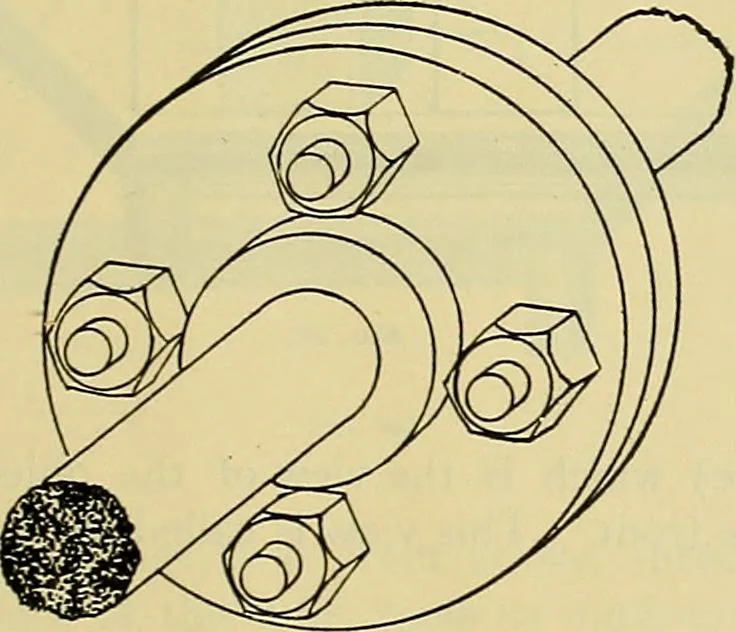 An illustration from Rogers' drawing and design; an educational treatise relating to linear drawing; machine design; working drawings; transmission methods; steam, electrical and metal working machines and parts; lathes; boiler and parts; instruments and their use; tables, etc, 1913, leaf 112