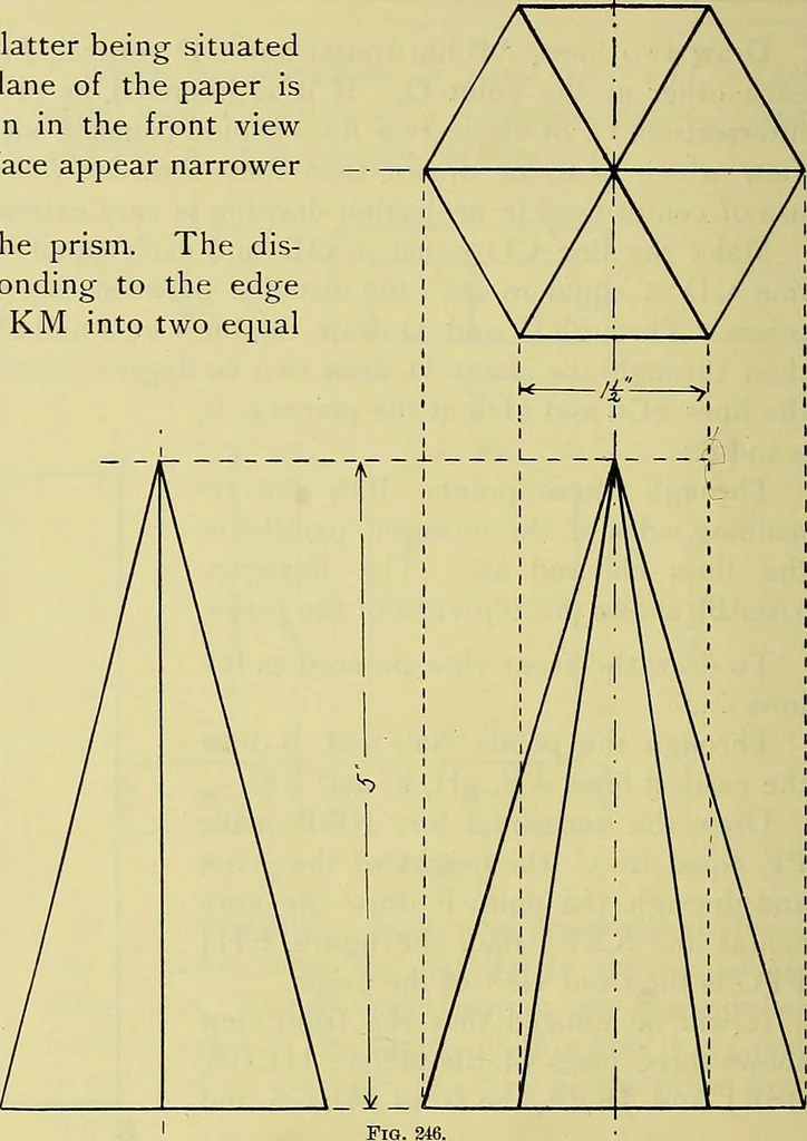 An illustration from Rogers' drawing and design; an educational treatise relating to linear drawing; machine design; working drawings; transmission methods; steam, electrical and metal working machines and parts; lathes; boiler and parts; instruments and their use; tables, etc, 1913, leaf 123