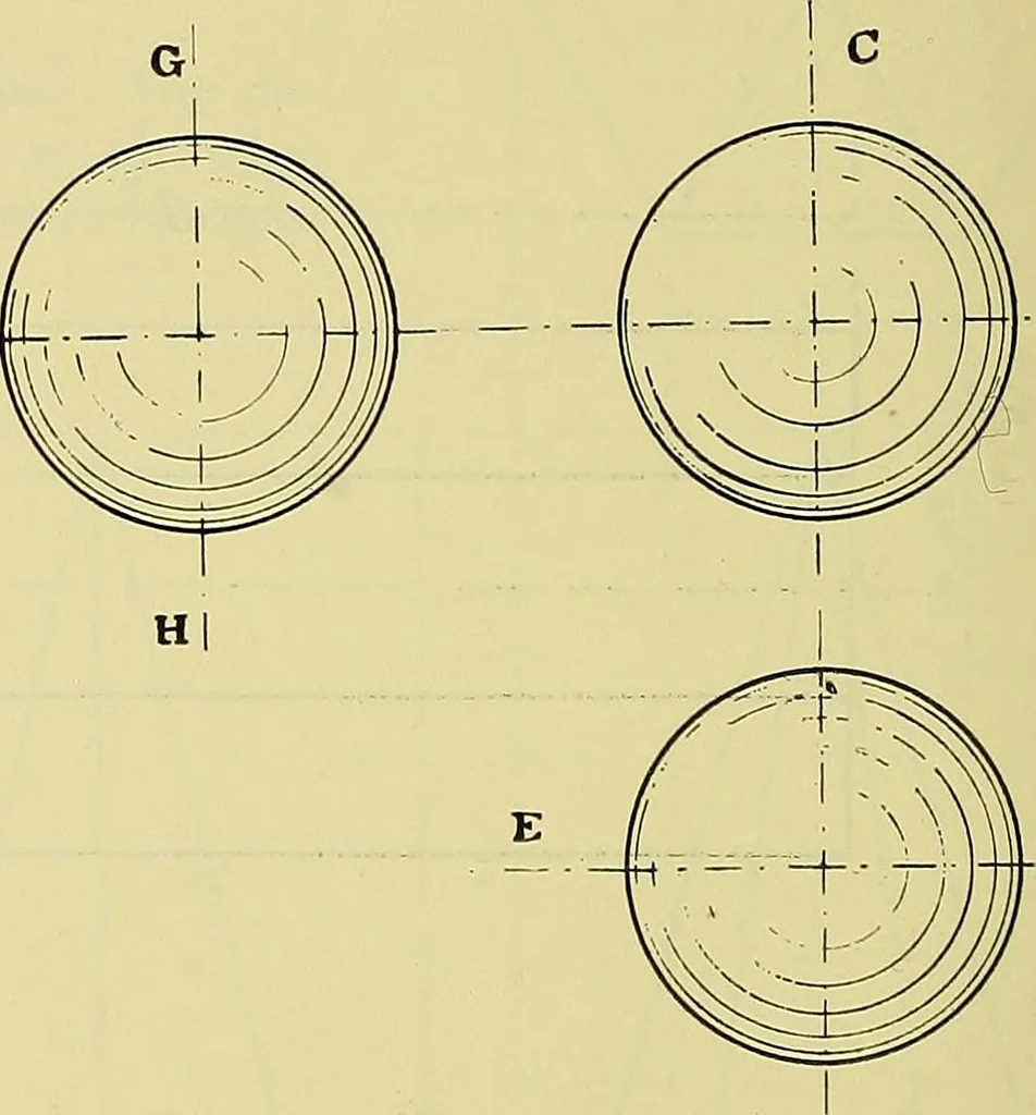 An illustration from Rogers' drawing and design; an educational treatise relating to linear drawing; machine design; working drawings; transmission methods; steam, electrical and metal working machines and parts; lathes; boiler and parts; instruments and their use; tables, etc, 1913, leaf 125