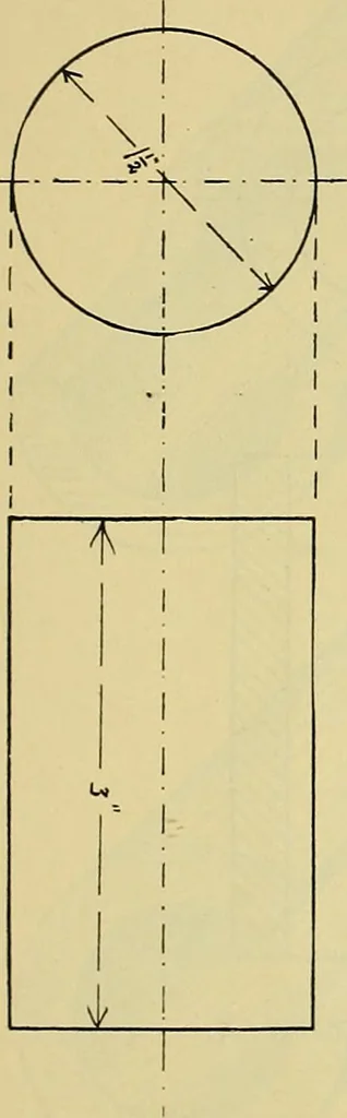 An illustration from Rogers' drawing and design; an educational treatise relating to linear drawing; machine design; working drawings; transmission methods; steam, electrical and metal working machines and parts; lathes; boiler and parts; instruments and their use; tables, etc, 1913, leaf 126