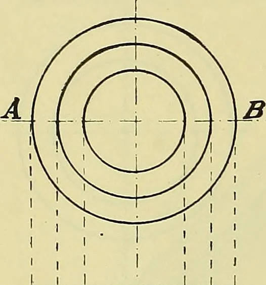 An illustration from Rogers' drawing and design; an educational treatise relating to linear drawing; machine design; working drawings; transmission methods; steam, electrical and metal working machines and parts; lathes; boiler and parts; instruments and their use; tables, etc, 1913, leaf 129
