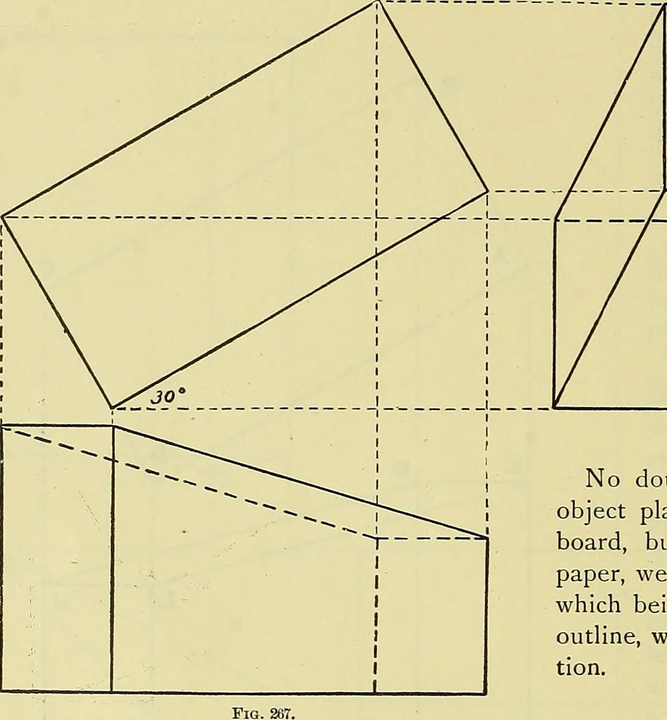 An illustration from Rogers' drawing and design; an educational treatise relating to linear drawing; machine design; working drawings; transmission methods; steam, electrical and metal working machines and parts; lathes; boiler and parts; instruments and their use; tables, etc, 1913, leaf 137