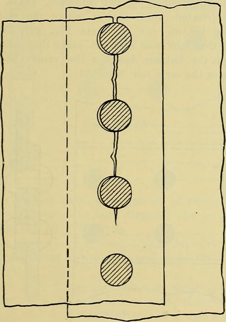 An illustration from Rogers' drawing and design; an educational treatise relating to linear drawing; machine design; working drawings; transmission methods; steam, electrical and metal working machines and parts; lathes; boiler and parts; instruments and their use; tables, etc, 1913, leaf 222
