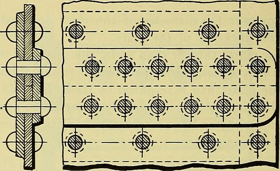 An illustration from Rogers' drawing and design; an educational treatise relating to linear drawing; machine design; working drawings; transmission methods; steam, electrical and metal working machines and parts; lathes; boiler and parts; instruments and their use; tables, etc, 1913, leaf 227