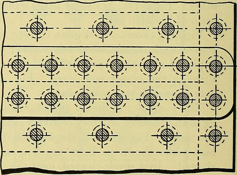 An illustration from Rogers' drawing and design; an educational treatise relating to linear drawing; machine design; working drawings; transmission methods; steam, electrical and metal working machines and parts; lathes; boiler and parts; instruments and their use; tables, etc, 1913, leaf 227
