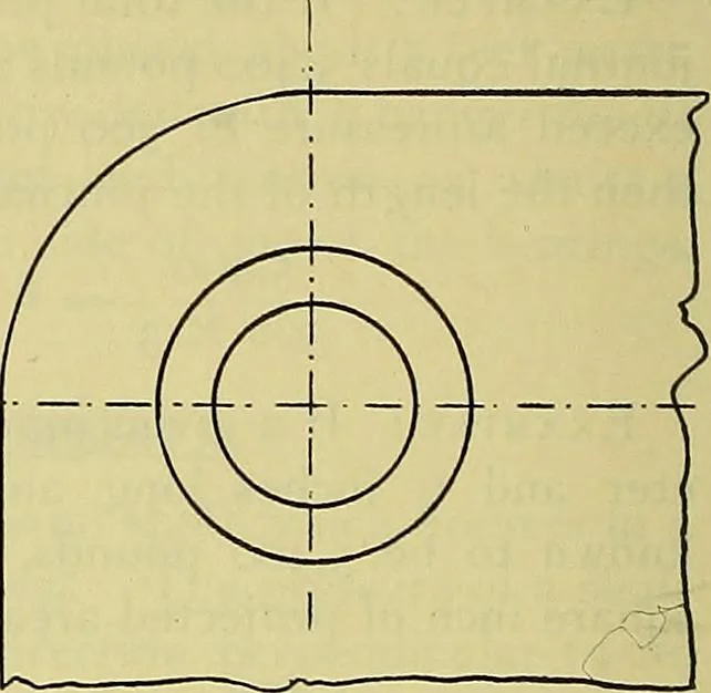 An illustration from Rogers' drawing and design; an educational treatise relating to linear drawing; machine design; working drawings; transmission methods; steam, electrical and metal working machines and parts; lathes; boiler and parts; instruments and their use; tables, etc, 1913, leaf 235