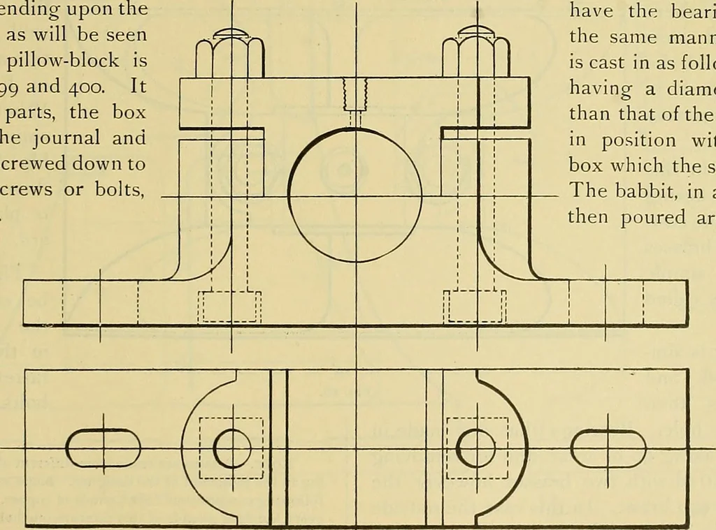 An illustration from Rogers' drawing and design; an educational treatise relating to linear drawing; machine design; working drawings; transmission methods; steam, electrical and metal working machines and parts; lathes; boiler and parts; instruments and their use; tables, etc, 1913, leaf 238