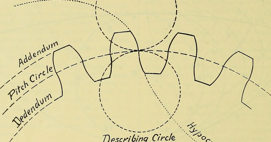 An illustration from Rogers' drawing and design; an educational treatise relating to linear drawing; machine design; working drawings; transmission methods; steam, electrical and metal working machines and parts; lathes; boiler and parts; instruments and their use; tables, etc, 1913, leaf 265