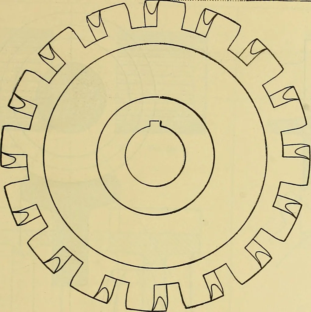 An illustration from Rogers' drawing and design; an educational treatise relating to linear drawing; machine design; working drawings; transmission methods; steam, electrical and metal working machines and parts; lathes; boiler and parts; instruments and their use; tables, etc, 1913, leaf 276