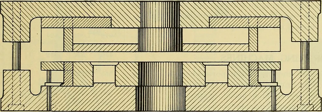 An illustration from Rogers' drawing and design; an educational treatise relating to linear drawing; machine design; working drawings; transmission methods; steam, electrical and metal working machines and parts; lathes; boiler and parts; instruments and their use; tables, etc, 1913, leaf 286