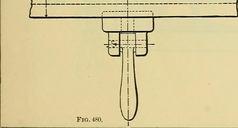 An illustration from Rogers' drawing and design; an educational treatise relating to linear drawing; machine design; working drawings; transmission methods; steam, electrical and metal working machines and parts; lathes; boiler and parts; instruments and their use; tables, etc, 1913, leaf 296