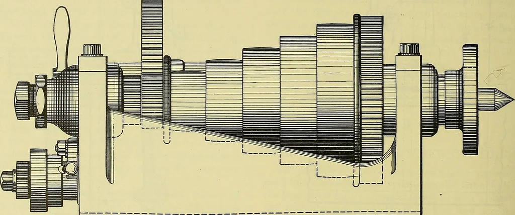 An illustration from Rogers' drawing and design; an educational treatise relating to linear drawing; machine design; working drawings; transmission methods; steam, electrical and metal working machines and parts; lathes; boiler and parts; instruments and their use; tables, etc, 1913, leaf 297