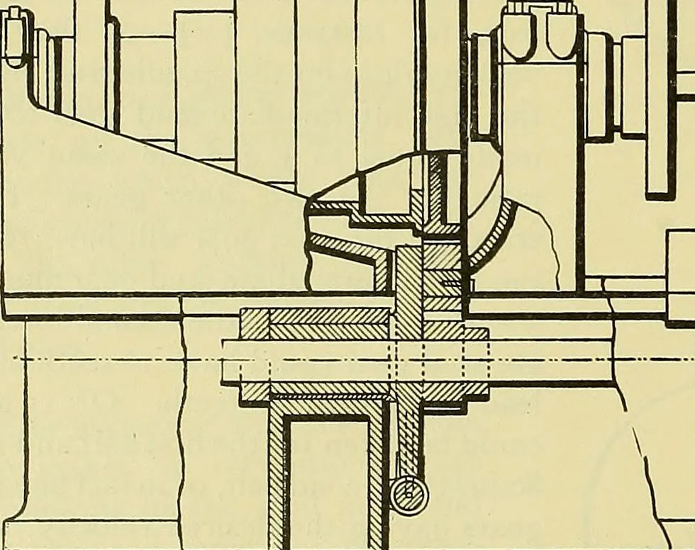 An illustration from Rogers' drawing and design; an educational treatise relating to linear drawing; machine design; working drawings; transmission methods; steam, electrical and metal working machines and parts; lathes; boiler and parts; instruments and their use; tables, etc, 1913, leaf 303