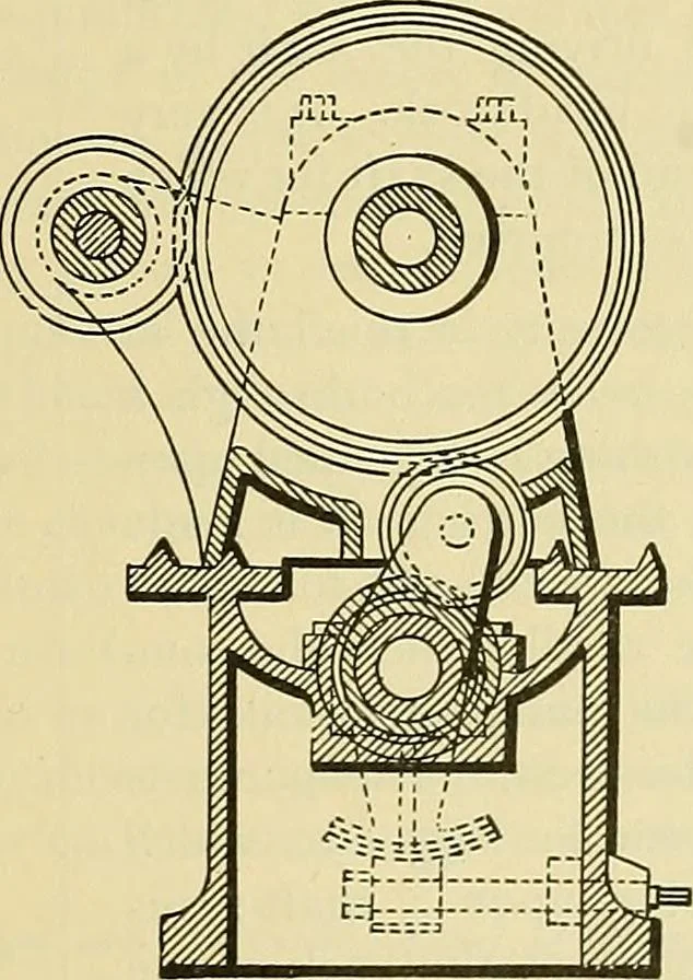 An illustration from Rogers' drawing and design; an educational treatise relating to linear drawing; machine design; working drawings; transmission methods; steam, electrical and metal working machines and parts; lathes; boiler and parts; instruments and their use; tables, etc, 1913, leaf 304