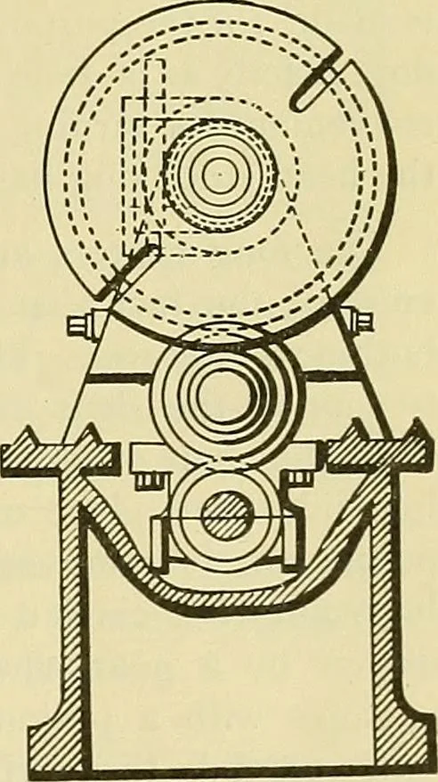 An illustration from Rogers' drawing and design; an educational treatise relating to linear drawing; machine design; working drawings; transmission methods; steam, electrical and metal working machines and parts; lathes; boiler and parts; instruments and their use; tables, etc, 1913, leaf 304