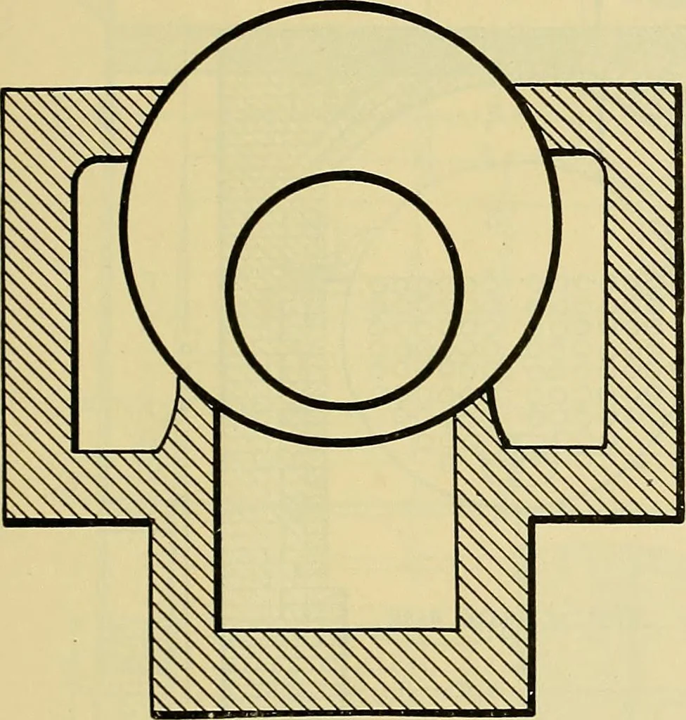 An illustration from Rogers' drawing and design; an educational treatise relating to linear drawing; machine design; working drawings; transmission methods; steam, electrical and metal working machines and parts; lathes; boiler and parts; instruments and their use; tables, etc, 1913, leaf 312