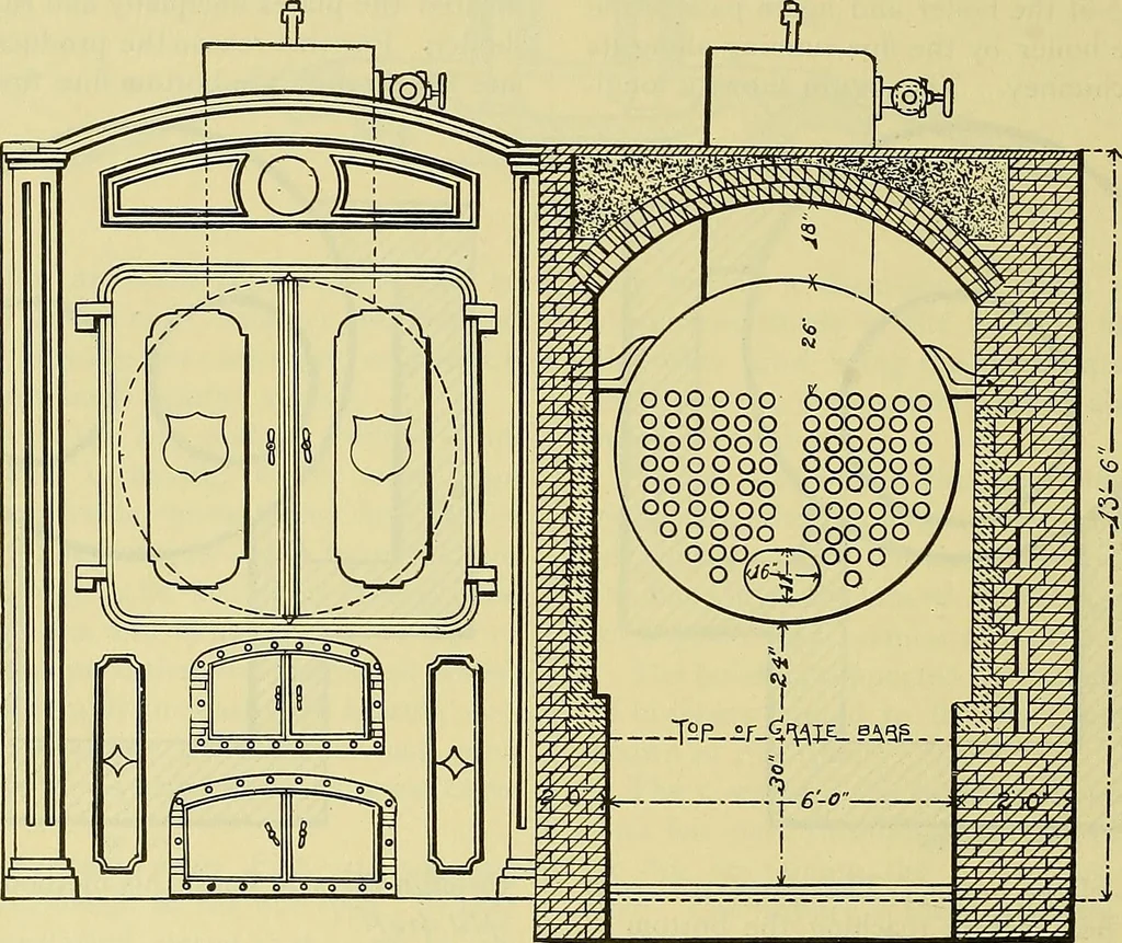 An illustration from Rogers' drawing and design; an educational treatise relating to linear drawing; machine design; working drawings; transmission methods; steam, electrical and metal working machines and parts; lathes; boiler and parts; instruments and their use; tables, etc, 1913, leaf 313
