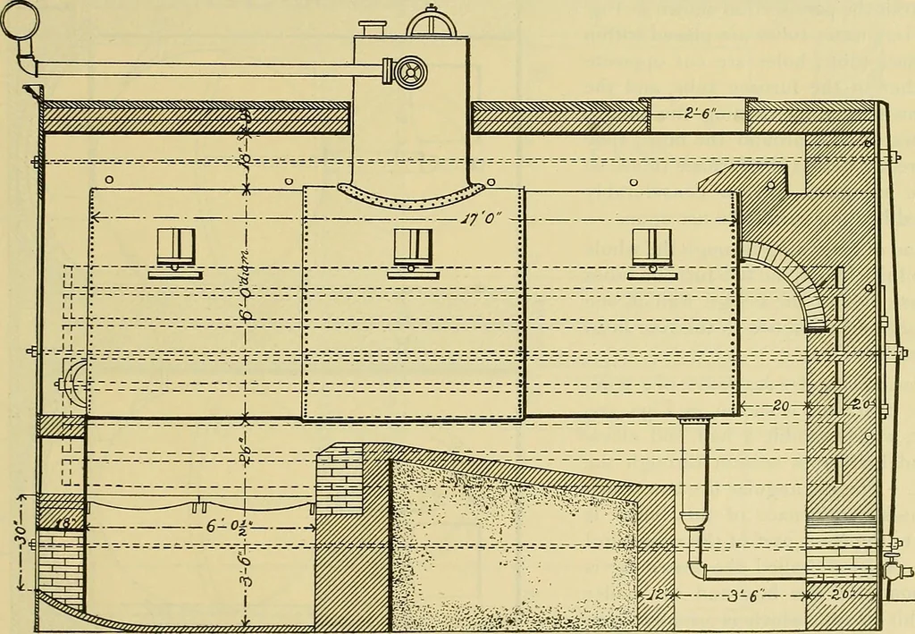 An illustration from Rogers' drawing and design; an educational treatise relating to linear drawing; machine design; working drawings; transmission methods; steam, electrical and metal working machines and parts; lathes; boiler and parts; instruments and their use; tables, etc, 1913, leaf 314