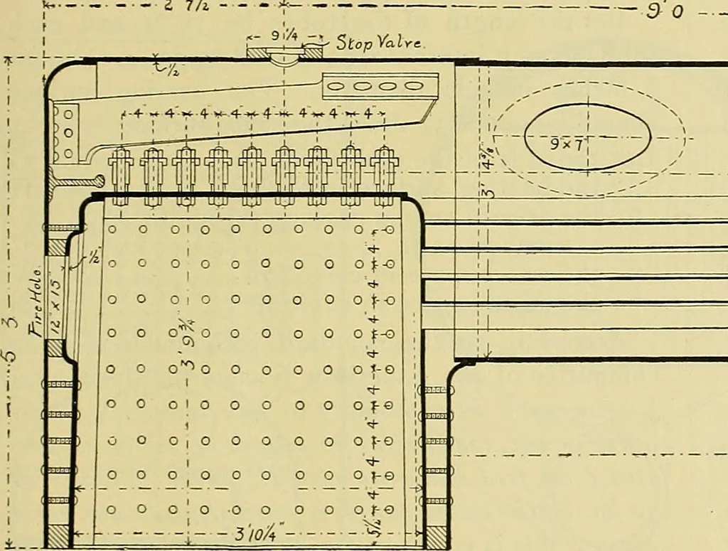 An illustration from Rogers' drawing and design; an educational treatise relating to linear drawing; machine design; working drawings; transmission methods; steam, electrical and metal working machines and parts; lathes; boiler and parts; instruments and their use; tables, etc, 1913, leaf 320