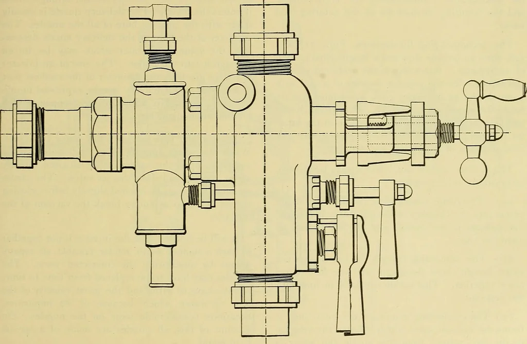 An illustration from Rogers' drawing and design; an educational treatise relating to linear drawing; machine design; working drawings; transmission methods; steam, electrical and metal working machines and parts; lathes; boiler and parts; instruments and their use; tables, etc, 1913, leaf 330