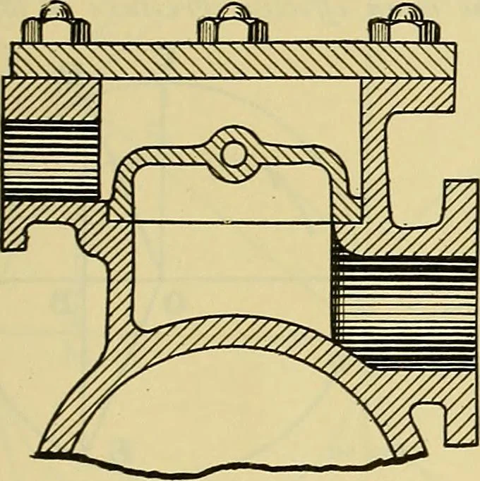 An illustration from Rogers' drawing and design; an educational treatise relating to linear drawing; machine design; working drawings; transmission methods; steam, electrical and metal working machines and parts; lathes; boiler and parts; instruments and their use; tables, etc, 1913, leaf 346