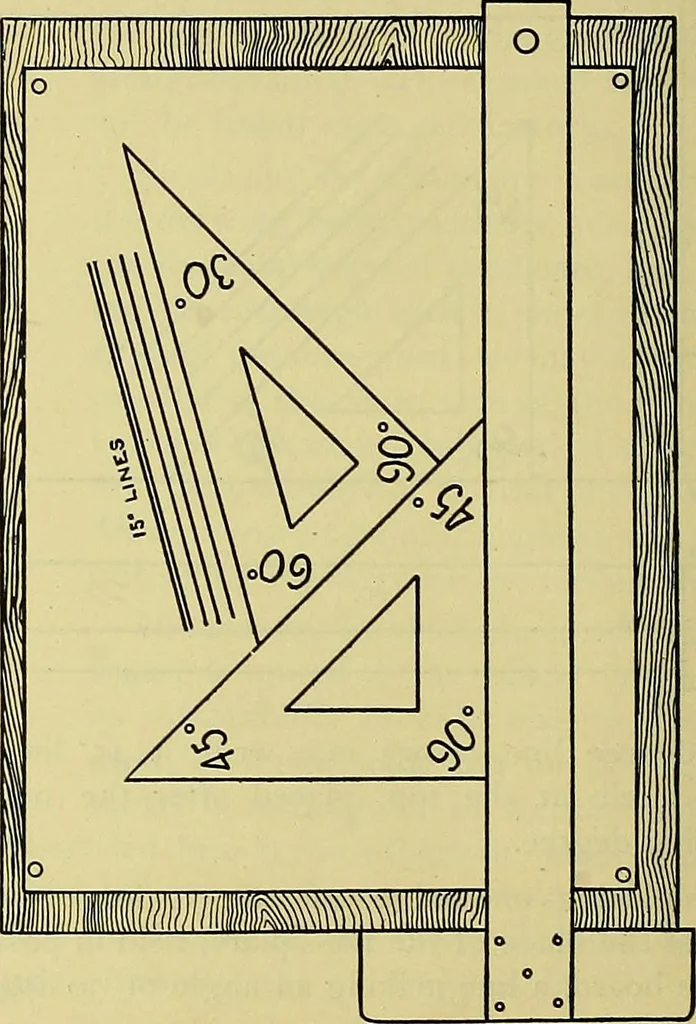 An illustration from Rogers' drawing and design; an educational treatise relating to linear drawing; machine design; working drawings; transmission methods; steam, electrical and metal working machines and parts; lathes; boiler and parts; instruments and their use; tables, etc, 1913, leaf 35