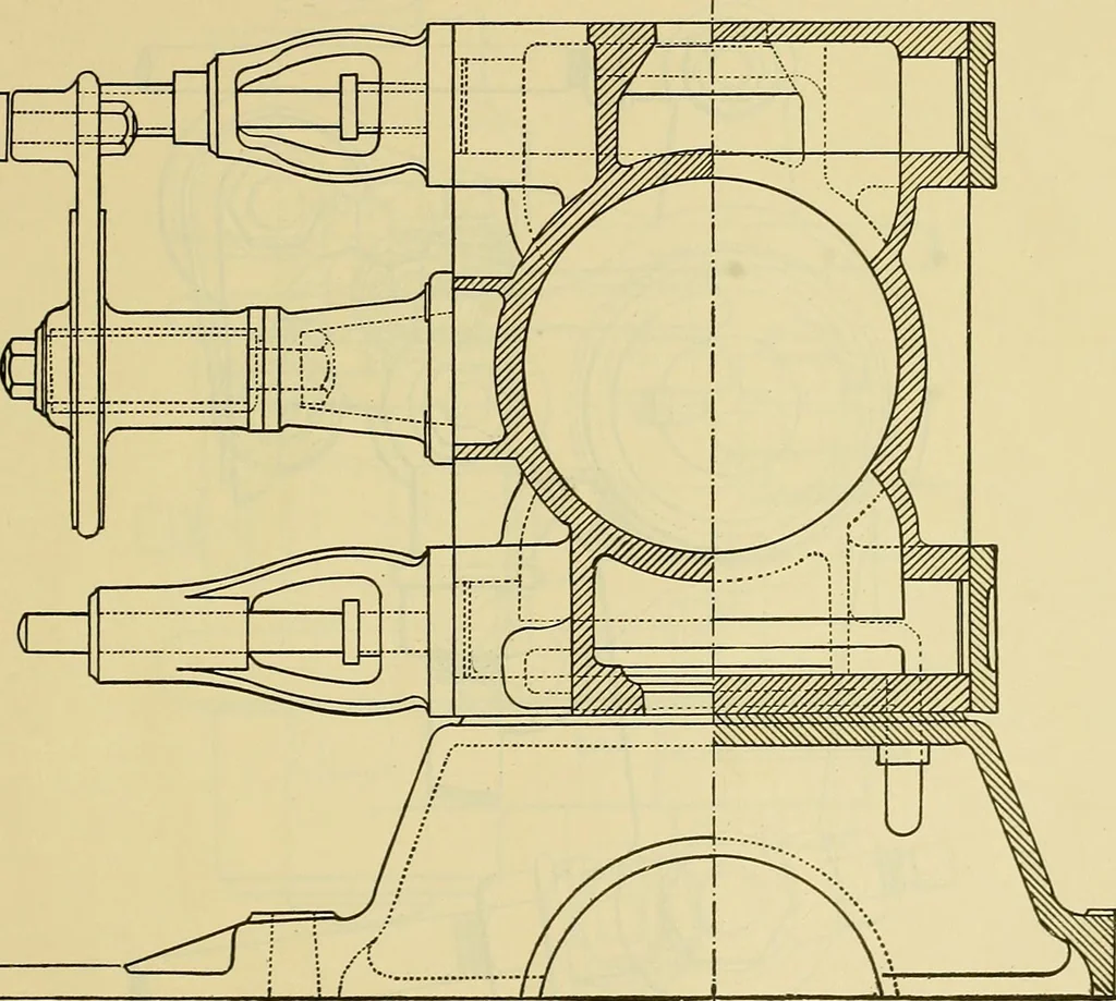 An illustration from Rogers' drawing and design; an educational treatise relating to linear drawing; machine design; working drawings; transmission methods; steam, electrical and metal working machines and parts; lathes; boiler and parts; instruments and their use; tables, etc, 1913, leaf 356