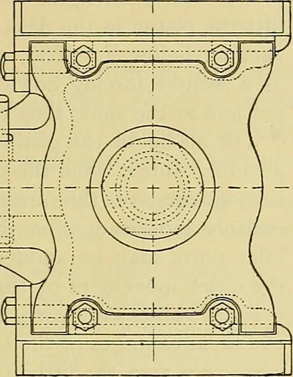 An illustration from Rogers' drawing and design; an educational treatise relating to linear drawing; machine design; working drawings; transmission methods; steam, electrical and metal working machines and parts; lathes; boiler and parts; instruments and their use; tables, etc, 1913, leaf 360